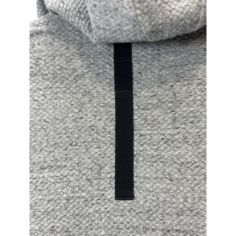 Lululemon Men’s L Textured Fleece Pullover Hoodie Gray Black Speckled - Picture 14 of 16
